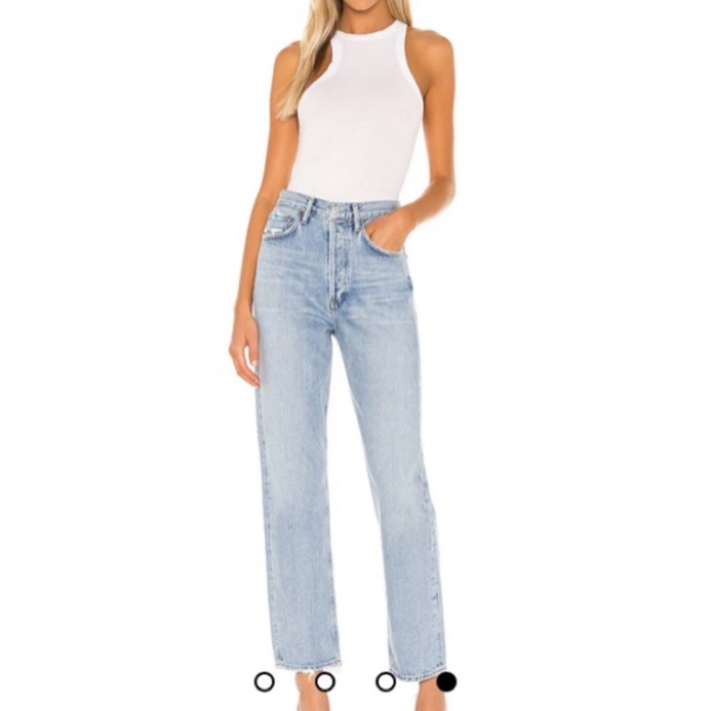 Agolde mid rise loose fit jeans. Size 28. Like new.